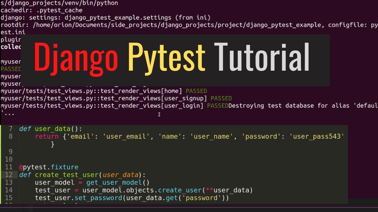 Тестирование Django. Django Test Setup. Unit Test Django. Pytest Python. Unit test python