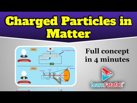 What is charged particles in matter Class 9?