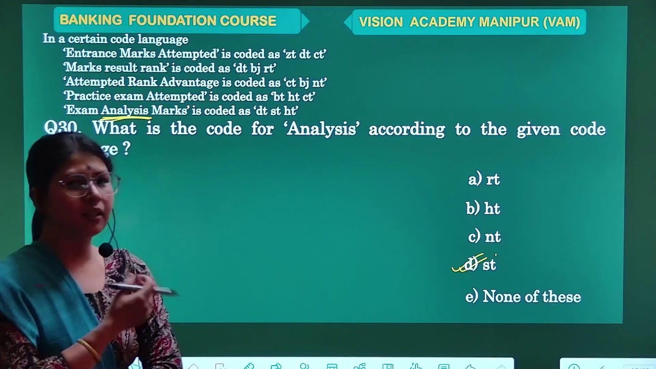 Reasoning Coding Decoding Class 2 Youtube