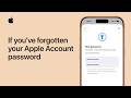 What to do if you’ve forgotten your Apple Account password | Apple Support