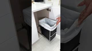 Hidden pull out trash can for cheap!