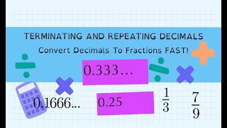 Terminating and Repeating Decimals Made Easy | Step-by-Step Algebraic & Shortcut Method