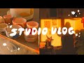 art studio vlog ✿ first shop update as a full-time artist!