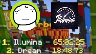 illumina reacting to Dream being mad reacting to illumina's 1hour hole in the wall record