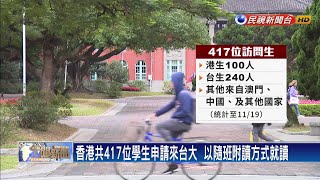 台大證實  含240名台生共417位香港大學生申請就讀－民視新聞