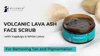 PILGRIM VOLCANIC LAVA ASH FACE SCRUB | For Tan Removal! Secrets of Jeju Island, Korea