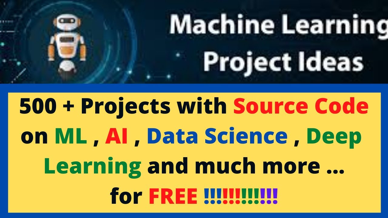 AI ML Free Projects At One Place | Data Science Projects For Free ...