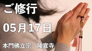 令和６年５月「開導聖人ご修行」【本門佛立宗・隆宣寺】