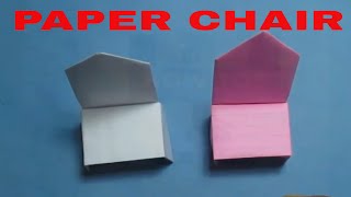 How To || Make || Origami || Paper Chair || Very Easy || Tutorial || DIY ||