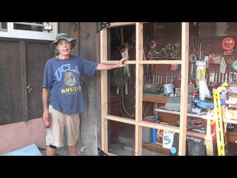 How to build a swing out garage door How to build a swing out garage door