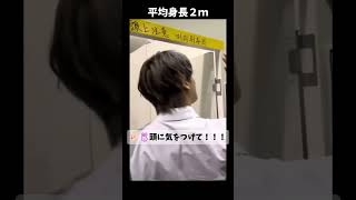 多分このドアめっちゃ高さあるんだと思う。だってスキズの平均身長2mだし