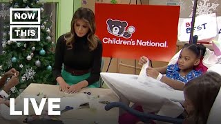 Melania Trump Visits Kids at the Children’s National Hospital | NowThis