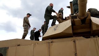 U.S. Army Soldiers assigned to Abrams Operation Summit  in Drawsko Pomorskie, Poland, April 27, 2022