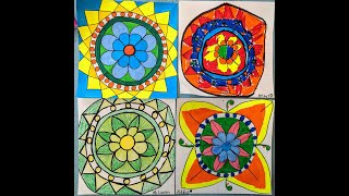 Rangoli Inspired Art For Kids