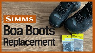 [Flyflanet 102] [Fishing Tutorial] Simms Rivertek Boa Boots Replacement_M2 Lace