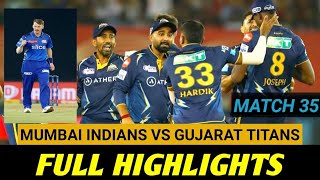 IPL 2023 Match 35 Full Highlights | Mumbai Indians vs Gujarat Titans | gt vs mi