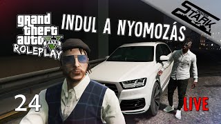 GTA 5 RolePlay - 24.Rész (Kezdő Nyomozók a Terepen) - Stark LIVE /NF