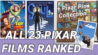 All 23 Pixar Films Ranked (including Soul) + My Pixar Pins