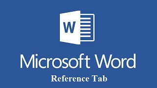 Microsoft Word - References Tab Explanation