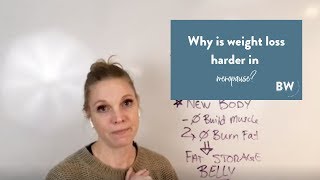 Why is weight loss harder in menopause???