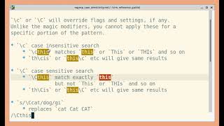 Vim regexp: Case sensitivity