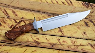 Forging a frame handle Bowie Knife