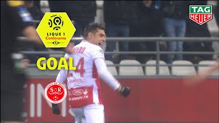 Goal Mathieu CAFARO (66') / Stade de Reims - RC Strasbourg Alsace (2-1) (REIMS-RCSA) / 2018-19