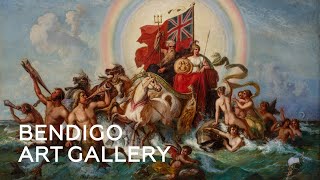 Close up look | Britannia Rules the Waves, 1876 by Nicholas Habbe at Bendigo Art Gallery