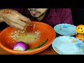 eating panta bhat water rice alu bhorta omlete chilli onion mukbang show *real eating sounds