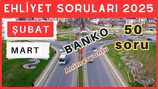 Ehliyet Sınav Soruları 2025 | Şubat, Mart Çıkmış Ehliyet Sorularını Çöz