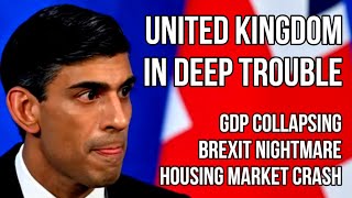 UK in Deep Trouble - Brexit, GDP Collapse, 8.7% Inflation, 5% Interest Rate & Housing Market Crash