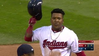 BOS@CLE: Ramirez drives in Naquin with an RBI single