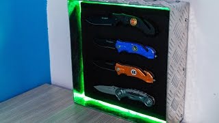 DIY Knife Display Case - Magnum Pocket Knife