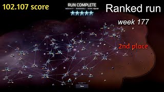 Slipways (v 1.3) - Ranked run (week 177) - 102.107 score (finished 2nd)