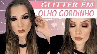 TESTANDO NOVIDADES SMOKEY COM GLITTER EM OLHOS GORDINHOS