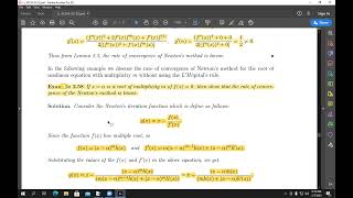 Chapter 2: Error Analysis for Iterative Methods p4 + Systems of Nonlinear Equations