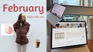 february reset (organizing my whole life in notion, goals updates \u0026 monthly budget routine)