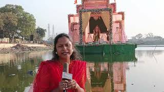 Saraswati Puja Pampu Talab:जलाशय के बीच उतरी माँ सरस्वती,दूर दराज तक चर्चा,Best Pandal Dhanbad