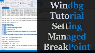 WinDBG tutorial - Setting a managed breakpoint (C#)