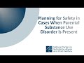 Planning for Safety in Cases When Parental Substance Use Disorder is Present (audio description)