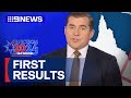 First election results start to roll in for 2024 Queensland Election | 9 News Australia