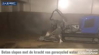 Slopen met de kracht van water