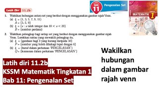 KSSM Matematik Tingkatan 1 Bab 11 pengenalan set latih diri 11.2b buku teks self-practice form 1