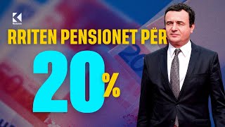 Vendimi i Qeverisë - Pensionet rriten për 20 përqind