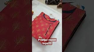 Pranjul readymade tops (Reyon) contact 9994617147