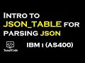 Introduction to JSON_TABLE in IBMi (AS400) | yusy4code