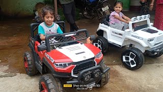 Mahindra Thar 4×4 and BMW 4×4 car resing |kids driving cars | yashika and kungun ki car | car videos