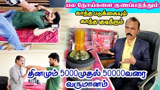 தினமும் 50000 சம்பாதிக்கலாம் | பல நோய்களை குணப்படுத்தும் காந்த படுக்கையும் காந்த குடிநீரும் | யோகம்