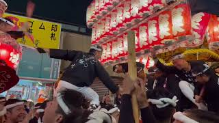 令和４年鳳だんじり祭  夜の北進＆詰め合い