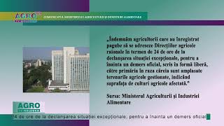 SPRIJIN PENTRU AGRICULTORII AFECTAȚI DE PLOAIE